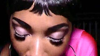 ebony milf sucks dick like a slut