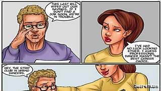 Broke housewife strips and rips clothes!