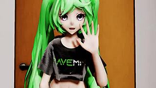 Miku gets drilled hard on casting couch part 5