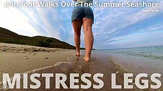 follow my wrinkled barefoot feet along the sandy beach this summer.