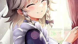 anime character sakuya in a story adventure