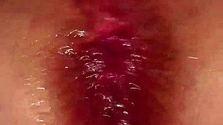 watching this lesbian wet wife masturbating alone at home, she gets so turned on