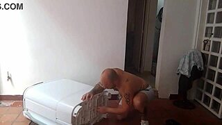 I called the technician, and he licked my big ass with his cock