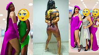 Slave Samantha Dances While Bound, Gagged, and Choked in BDSM Scene