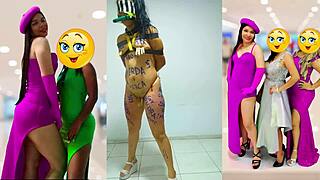 Slave Samantha Dances While Bound, Gagged, and Choked in BDSM Scene