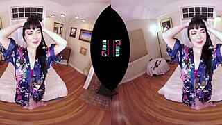 Vrhush Siouxsie Q Masturbating with Dildo in POV VR