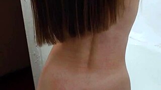 My husband fucks me in the ass in the bathroom and cums in my mouth