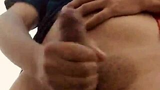 Gay amateur masturbates on webcam