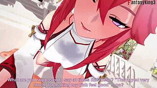 Yae Miko sucking Genshin Impact