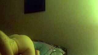 I'm giving my husband a good ride on my big tattooed ass