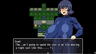 These tight space suits can't hold her massive tits!