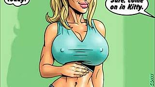 Two hot blondes comix!