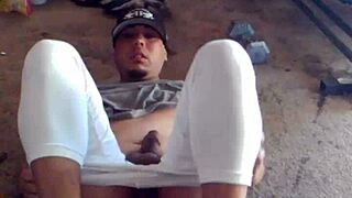 Gay Boy Playing Solo With Intense Action