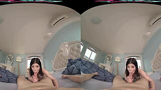 VRHush Blowjob and Breakfast Session with Brunette Nessy Blue