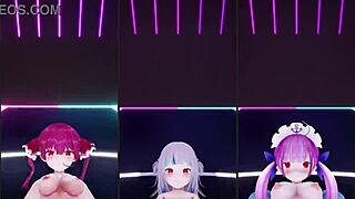 Hololive Sakamata Chloe Stars in 3D Hentai Animation