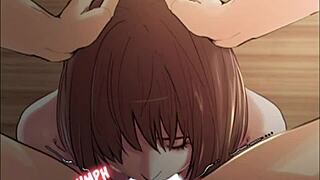 Girl friend hardcore blowjob hentai-manytoon com.