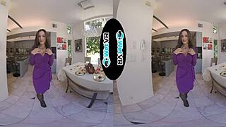 Latina maid gets fucked in her first VR porn, wow! 😍