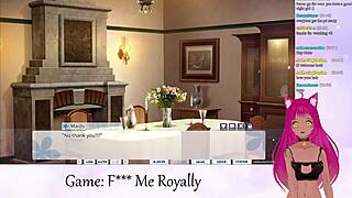 Vtuber Plays 'Fuck Me Royally' Part 1 With Kissing And Hentai.