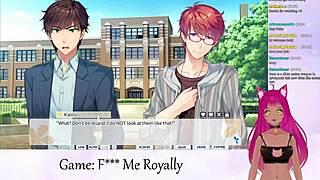 Vtuber Plays 'Fuck Me Royally' Part 1 With Kissing And Hentai.