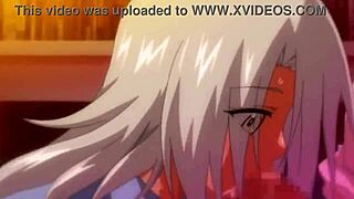 Intense hentai with big tits and music