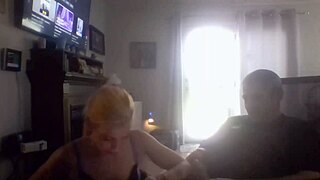 Amateur birthday girl with small tits enjoys riding and receiving cum on a big dick