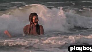 Beautiful Babes Enjoyed A Hot Surfing So Naked And Sexy