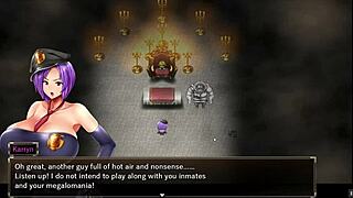 Karryn fights naked against the captain in prison hentai episode 21