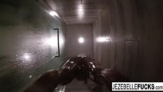 Sexy Jezebelle Bond Films Herself in Bath Masturbation