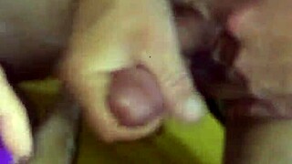 milf toys herself to cumshot happiness with big cock