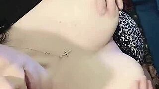 clamping my nipples tight for you! 😘