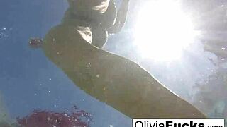 Olivia Enjoys Summer Fun in the Pool