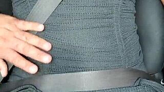 Did you see me flashing in the moving car? Completely naked, they touched my pussy close up.