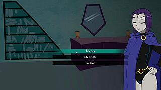 starfire from teen titans sucks dick in this cartoon blowjob scene