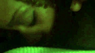 ebony babe gets a nice facial from black cock