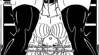 New girl bends over for fat boss