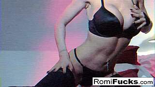 romi rain stuffs her pussy full of panties then licks them clean