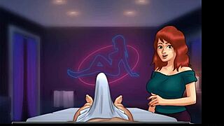 Summertime Saga: College Girl Moans During Public Massage Parlor Sex