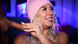 Beautiful Blonde Latina Sucks Cock Like A Nymphomaniac