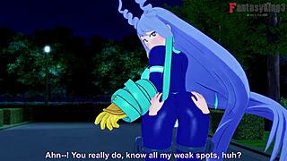 nejire hado says come fuck me in the park from boku no hero