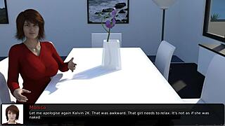 Amateur teen and hot milf slam big tits and ass in anal action