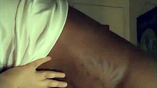 Big booty BBW surprises with monster cock facial