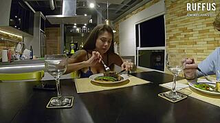 Hot Tinder date with Ana Rothbard ends with dinner and wild action! 🔥