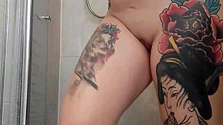 Alina Enjoys A Relaxing Shower Bath