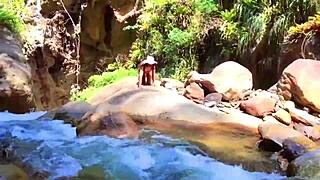 I am Lilyan masturbating by the river