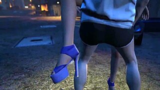 In gta 5, my online character gets a hooker in the car 😎