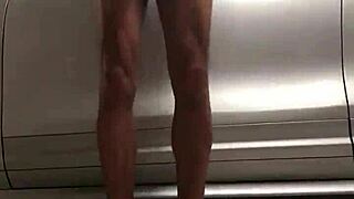 The tattooed blonde amateur fists both holes and sucks big cock in pov.