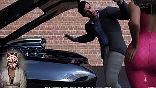 Brunette Milf Handjob In Public Parking Lot