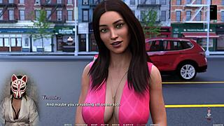 Brunette Milf Handjob In Public Parking Lot