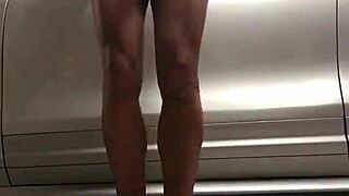 The tattooed blonde amateur fists both holes and sucks big cock in pov.