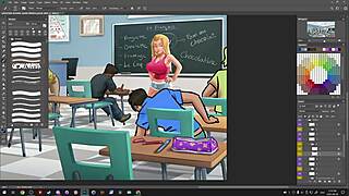 Darkcookie streams Summertime Saga on Picarto in 720p on September 29, 2023